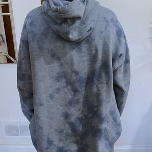 Tie-dyed oversized hoodie